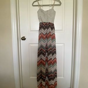 beautiful crochet top backless maxi dress